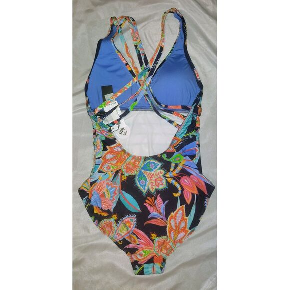 NWT La Blanca Tropidelic Paisley One-Piece Swimsuit - Picture 2 of 7
